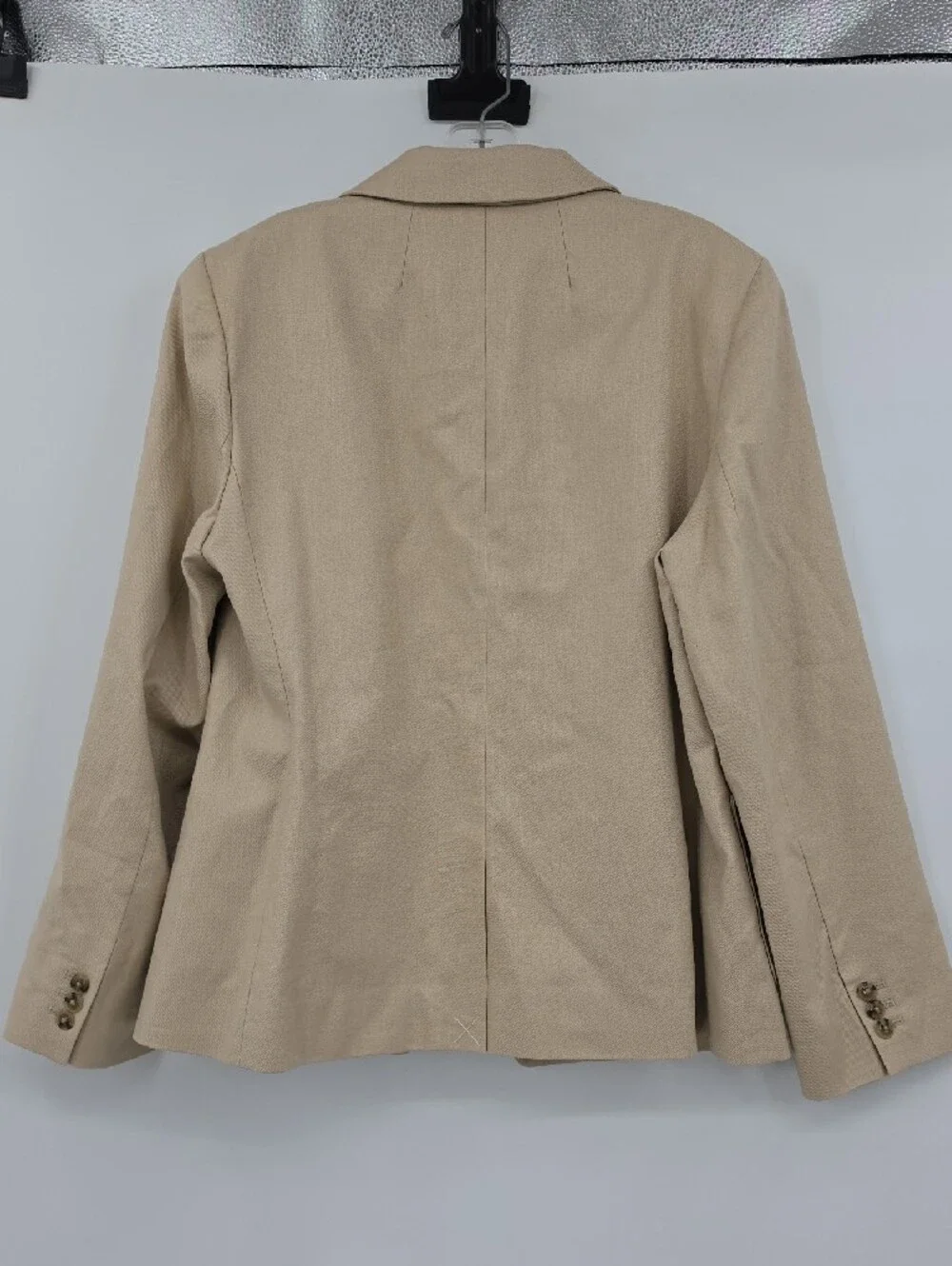 J. Crew Refined linen blend blazer Light Beige Two-Button  Blazer Size 14